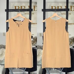Vintage Juicy Couture Soft Caramel Sleeveless Shift Dress Womens 4 New NWT